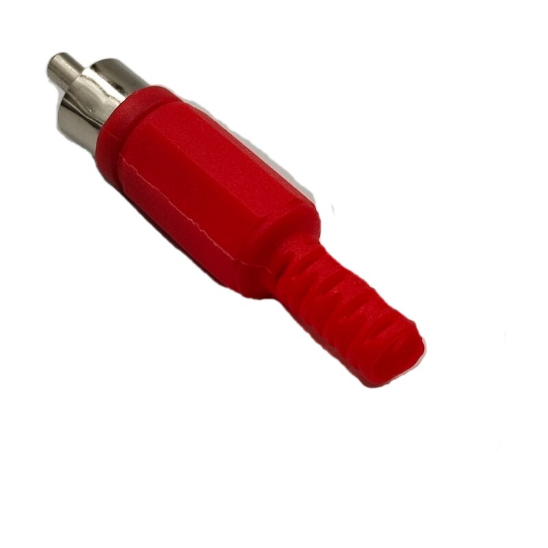 RCA Connector - Manufacturer - Audio Video AV Solder Red Plastic Handle