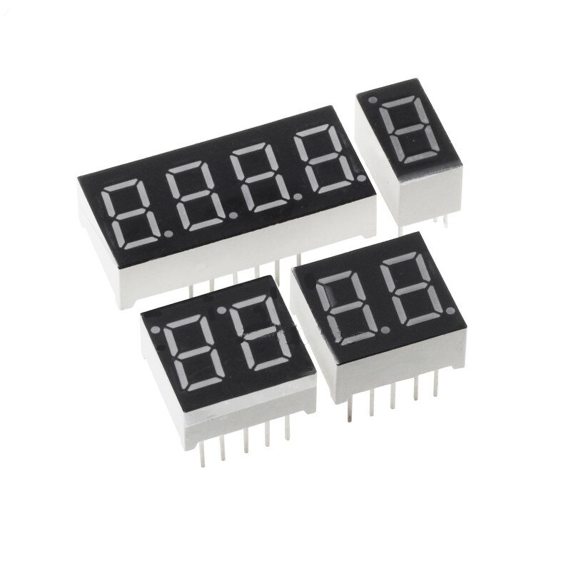7 Segment LED Display - Manufacturer - 0.28" Red 3 Bit Common Anode 12 PIN