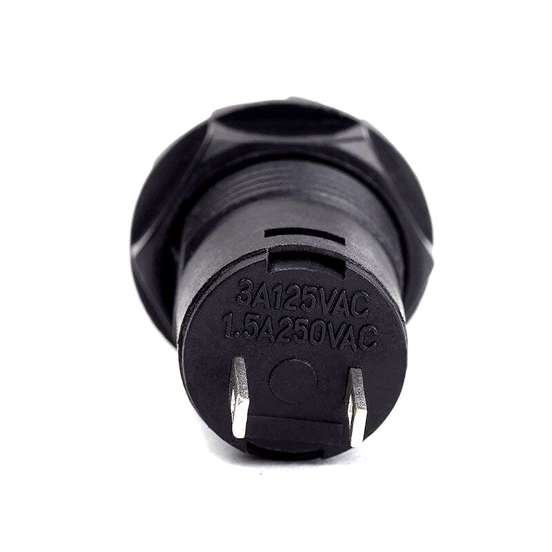 Push Button Switch - Manufacturer - DS428 12mm 3A 125vac 2PIN Self-Locking Red