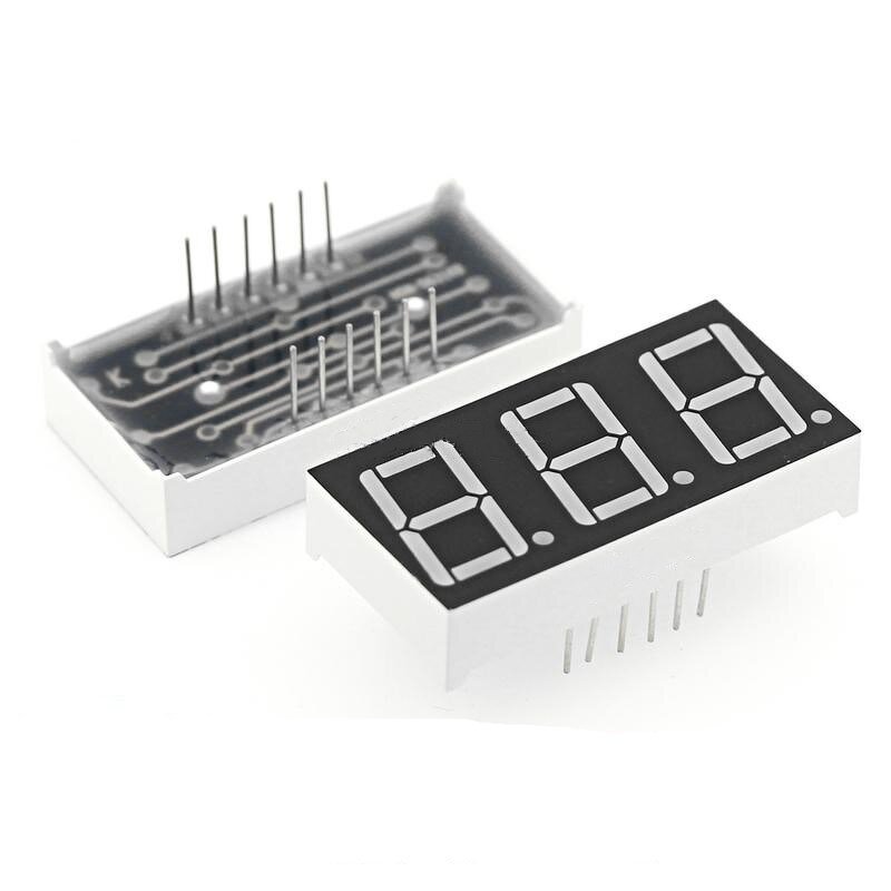 7 Segment LED Display - Manufacturer - 0.28" Red 3 Bit Common Cathode 12 PIN
