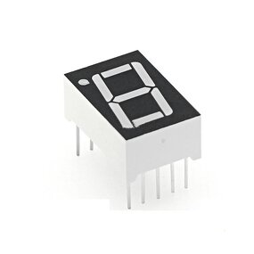7 Segment LED Display - Manufacturer - 0.5" Red 1 Bit Common Cathode 10 PIN