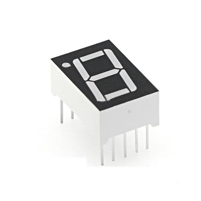 7 Segment LED Display - Manufacturer - 0.5" Red 1 Bit Common Anode 10 PIN