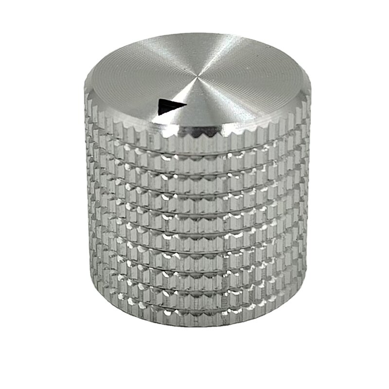 Potentiometer Knob - Manufacturer - 17*17mm Silver Aluminum 6mm Universal