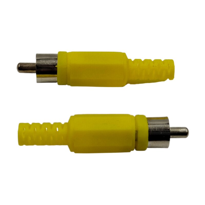 RCA Connector - Manufacturer - Audio Video AV Solder Yellow Plastic Handle