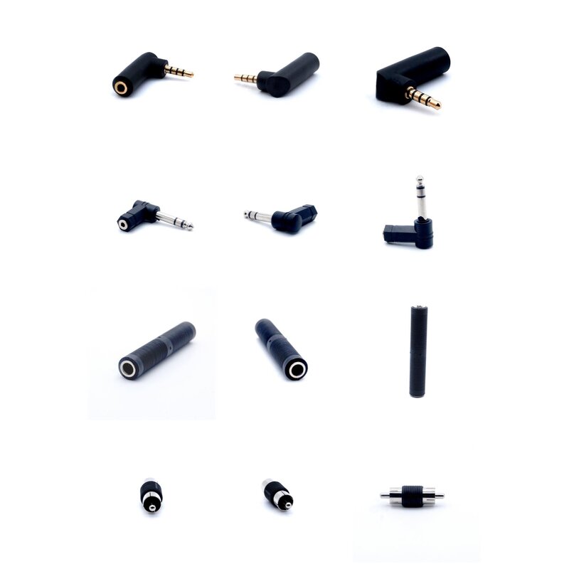 Audio Jack Adapter - Manufacturer - 6.35mm 1/4" Male to Male Gold Plated