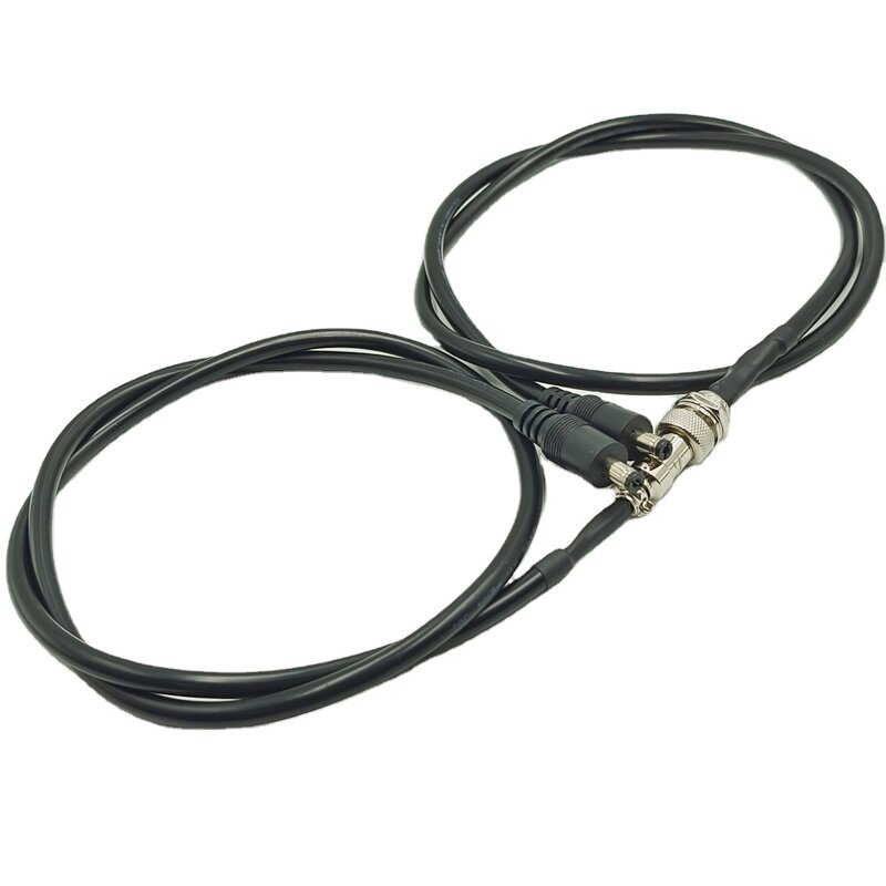 Power Cable Connector - Manufacturer - DC 5.5*2.1mm to GX12 4pin Shielded 18awg