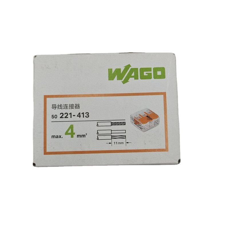 WAGO Splicing Connector - Manufacturer - 221-413 3 Way Terminal Lever Type