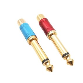 RCA Audio Adapter - Manufacturer - 6.35mm 1/4" to RCA Gold Plated Mono Plug