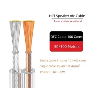Speaker Cable - Manufacturer - 21awg 2x0.4mm2 OFC Home Cinema Tinned Copper