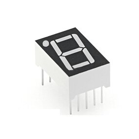 7 Segment LED Display - Manufacturer - 0.5" Red 1 Bit Common Anode 10 PIN