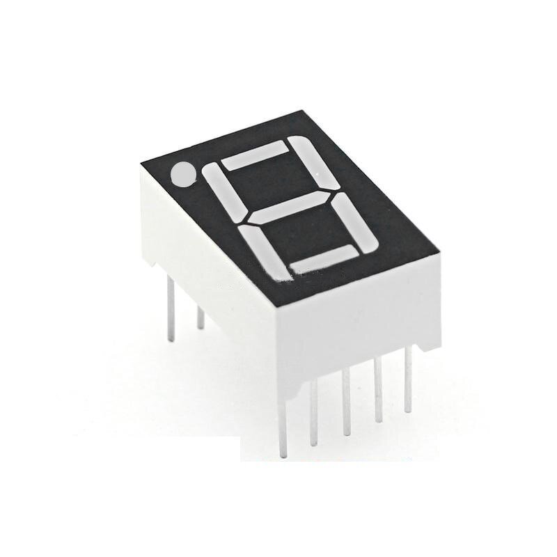 7 Segment LED Display - Manufacturer - 0.5" Red 1 Bit Common Anode 10 PIN