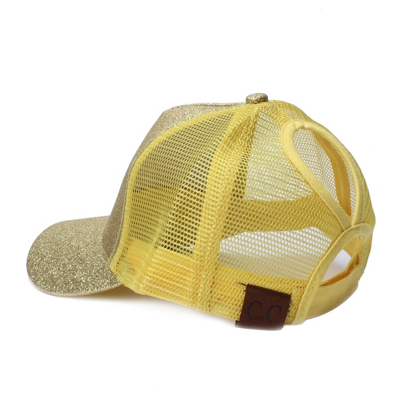Trucker Hat - Manufacturer - Wholesale Custom Glitter Ponytail Sports Mesh Baseball Cap