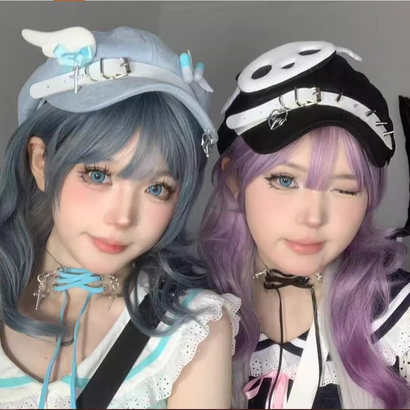 Newsboy Cap - Manufacturer - Y2K Cosplay Party Warm Baker Girl Visor Flat Cap