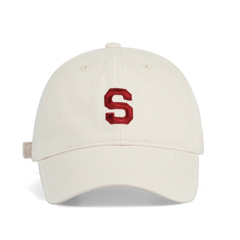 Baseball Cap - Manufacturer - Unisex Simple Letter S Embroidered 6-Panel Business Cap