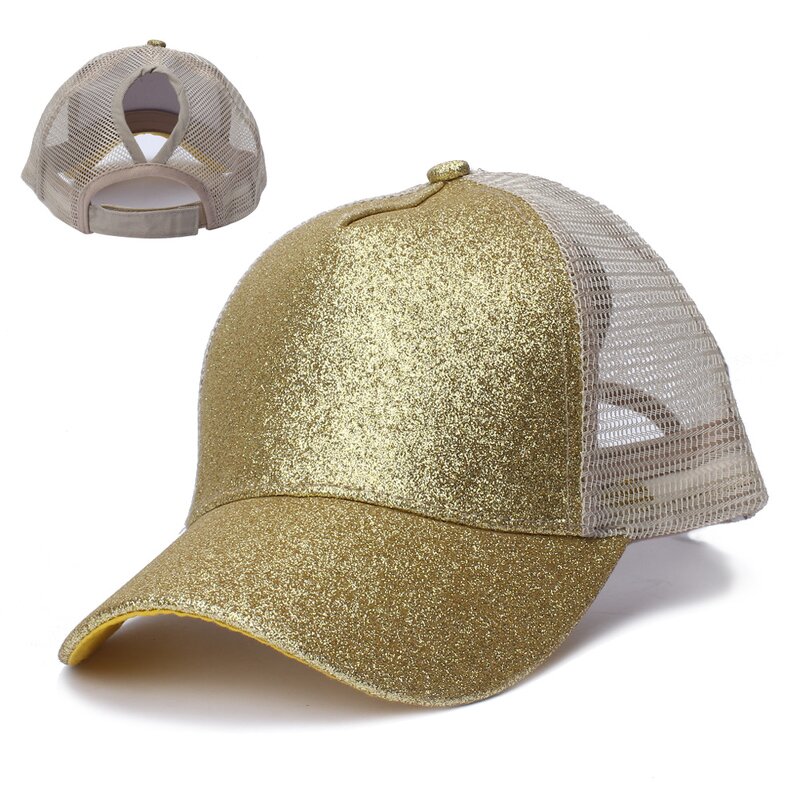 Trucker Hat - Manufacturer - Wholesale Custom Glitter Ponytail Sports Mesh Baseball Cap