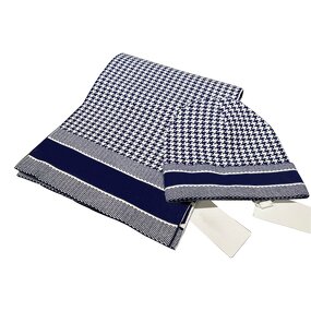 Hat Set - Manufacturer - Winter Warm Designer Beanie Scarf Unisex Houndstooth Set