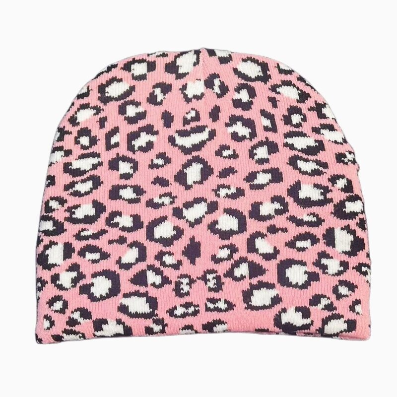 Beanie Hat - Manufacturer - Wholesale Women Leopard Print High-end Autumn Winter Knitted Hat