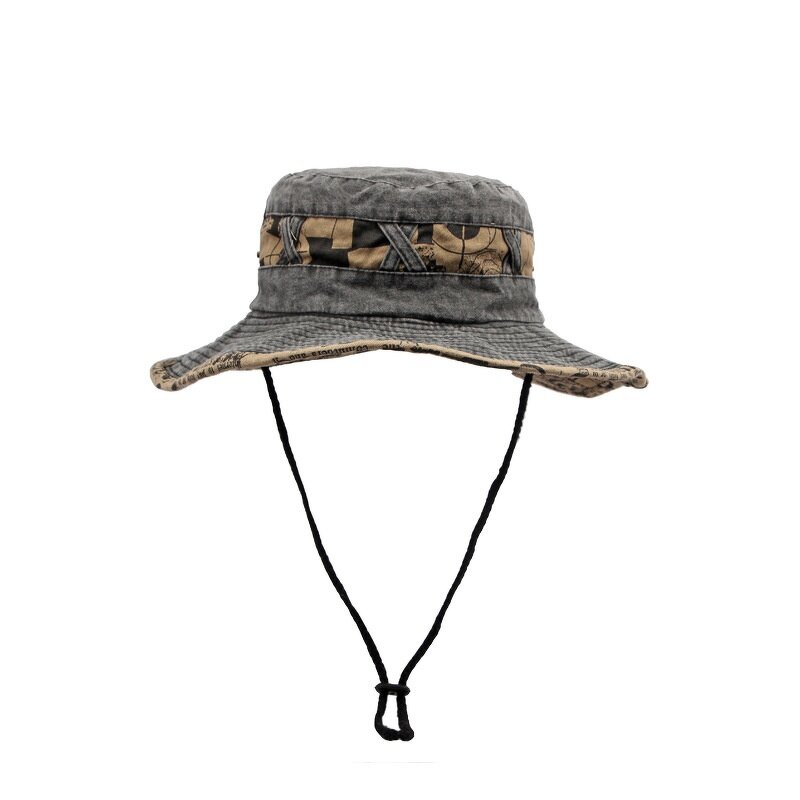 Bucket Hat - Manufacturer - Washed Cotton Outdoor Camping Fishing Wide Brim Packable Hat