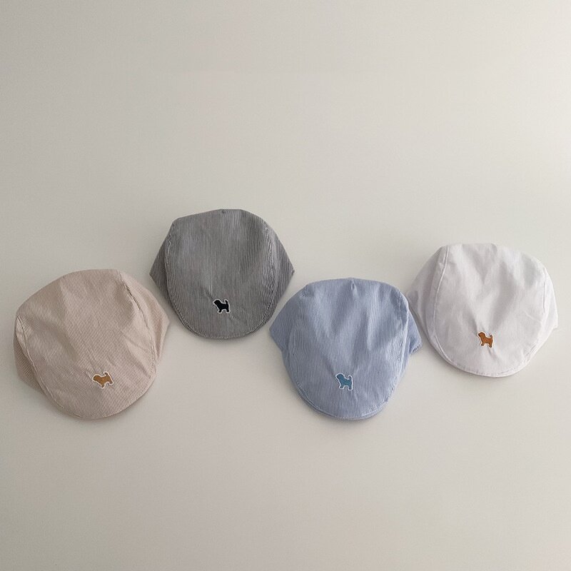 Ivy Hat - Manufacturer - Spring Autumn Baby Puppy Patch Beret Infant Newsboy Bonnets