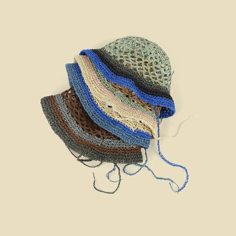 Sun Hat - Manufacturer - Handmade Braided Straw Hollow Summer Beach Sun Cap