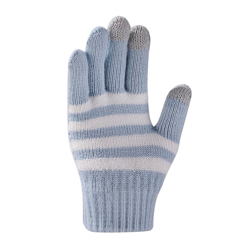 Hat Set - Manufacturer - Children Autumn Winter Solid Short Jacquard 3-Piece Hat Set