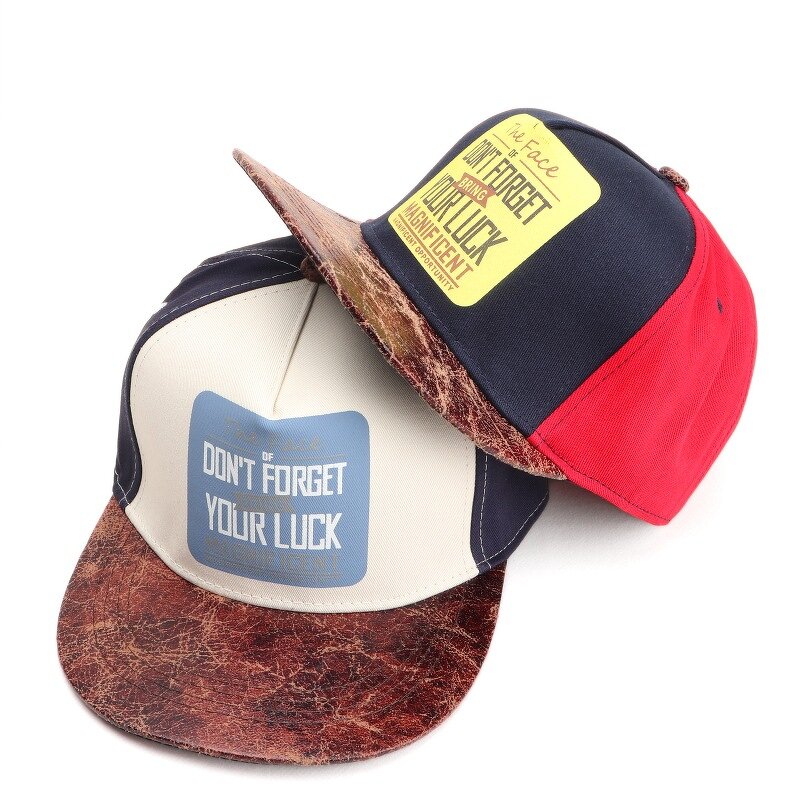 Baseball Cap - Manufacturer - Wholesale Men Flat-Brim Hip-Hop Casual Pattern Print Hat