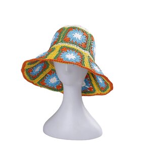 Sun Hat - Manufacturer - BOHO Women Handmade Crochet UV Protection Wide Brim Hat