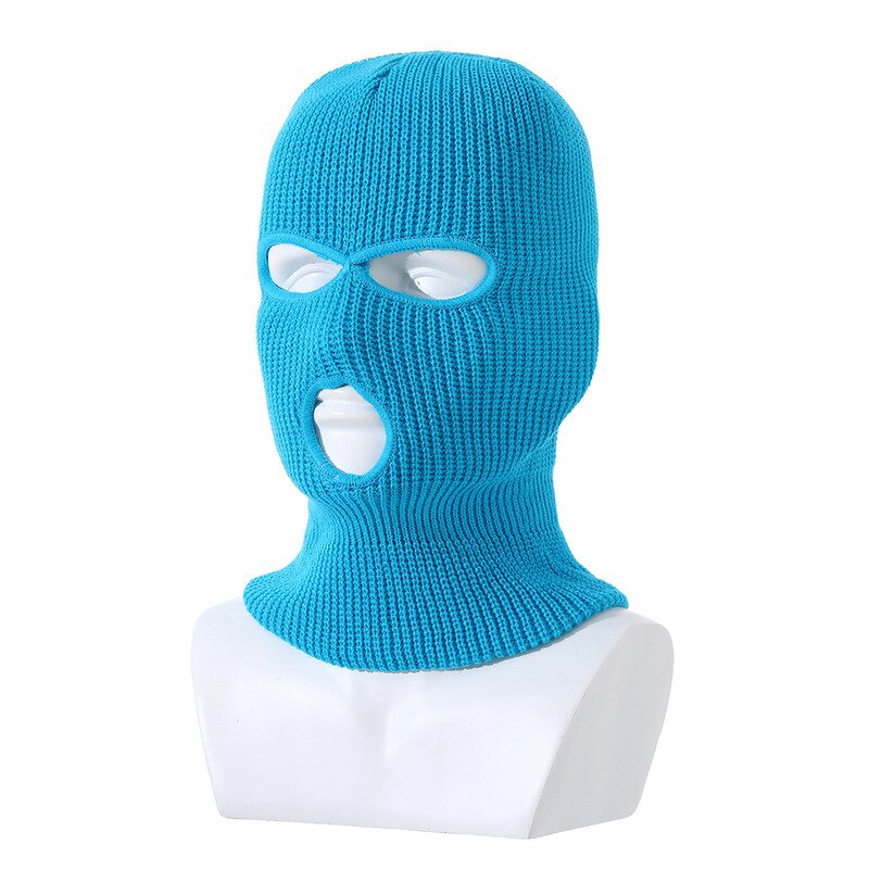 Balaclava - Manufacturer - 2022 New 3-Hole Knitted Full Face Ski Mask Outdoor Sports