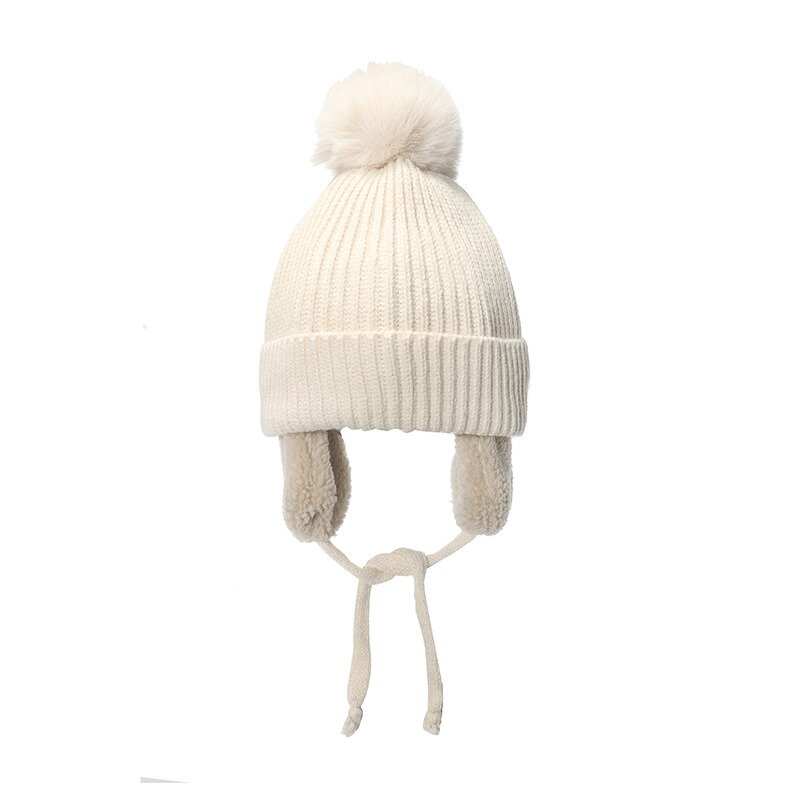 Beanie Hat - Manufacturer - Unisex Acrylic Winter Ear Flaps Soft Thick Knit Warm Hat