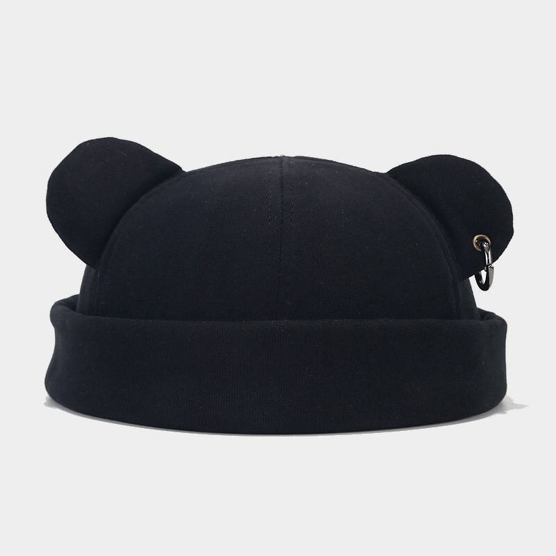 Beanie Cap - Manufacturer - Wholesale Fashion Bear Ear Brimless Street Style Skullcap