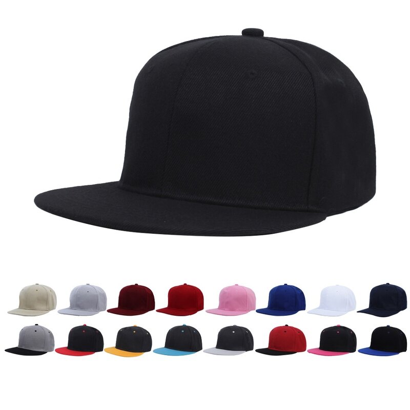 Snapback Cap - Manufacturer - Customization Canvas Hip-hop Flat Bill Adjustable Outdoor Cap
