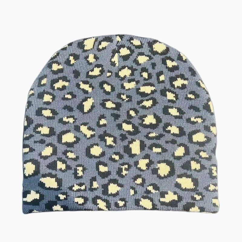 Beanie Hat - Manufacturer - Wholesale Women Leopard Print High-end Autumn Winter Knitted Hat