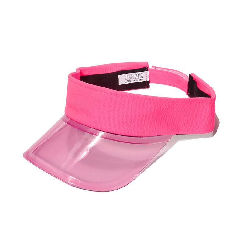 Sun Visor - Manufacturer - Fluorescent PVC Brim Summer Outdoor Cycling Travel Sun Hat