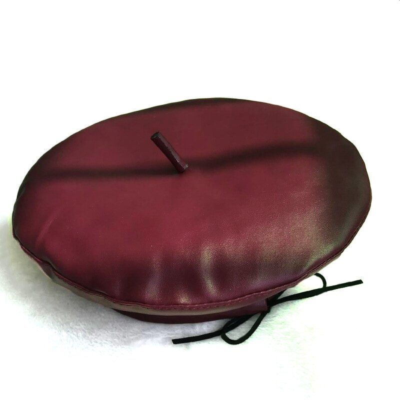 Beret Hat - Manufacturer - Women PU Leather French Artist Painter Retro Boina Cap