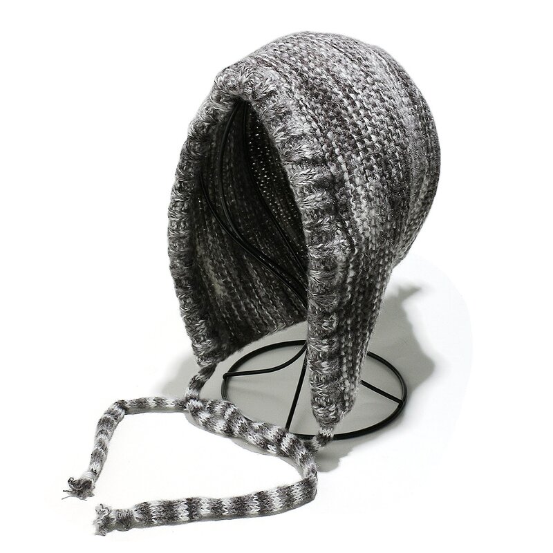 Knitted Hat - Manufacturer - New Autumn Winter Strap Gradient Color Warm Pullover Cap