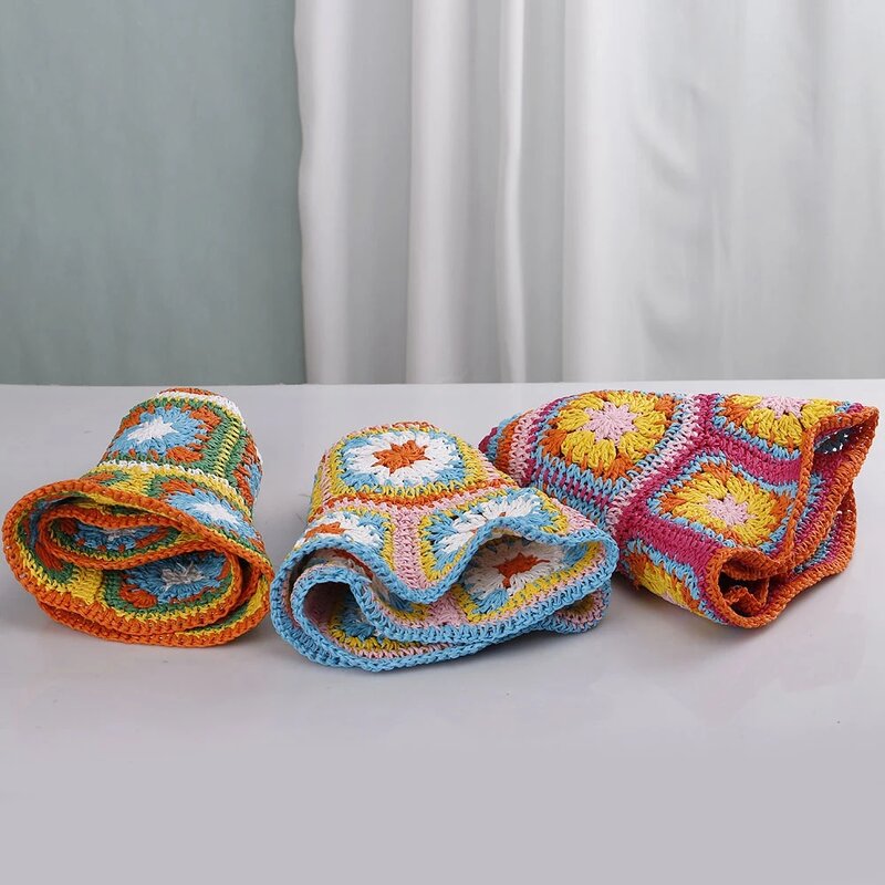 Sun Hat - Manufacturer - BOHO Women Handmade Crochet UV Protection Wide Brim Hat