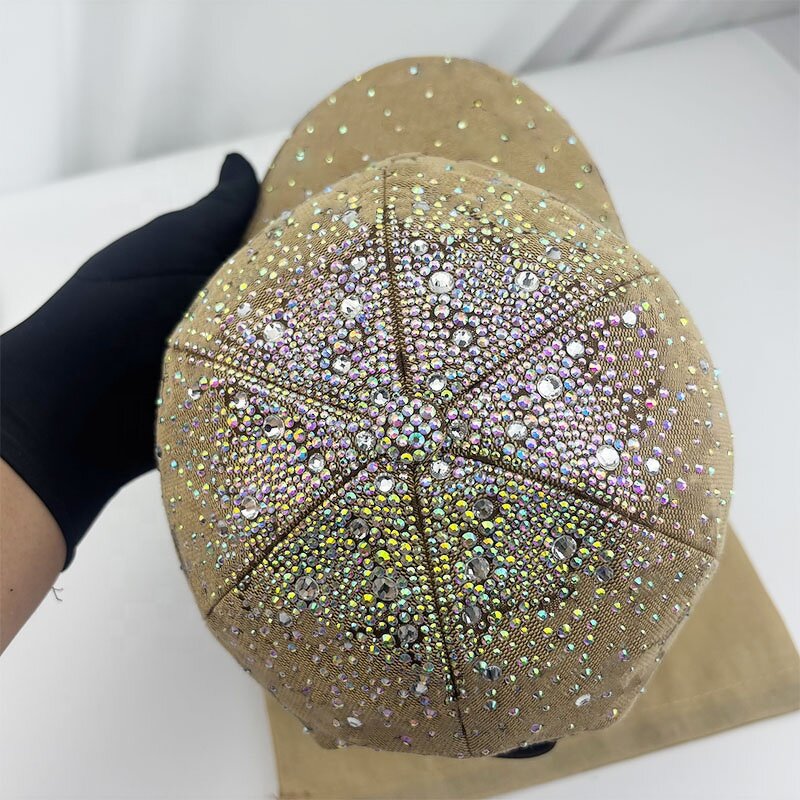 Baseball Cap - Manufacturer - Fully Rhinestone Fashion Designer Party Jacquard Letter Hat