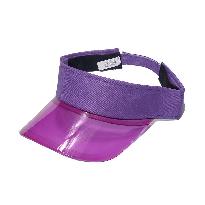 Sun Visor - Manufacturer - Fluorescent PVC Brim Summer Outdoor Cycling Travel Sun Hat