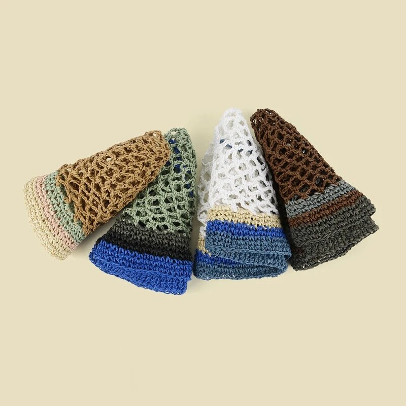 Sun Hat - Manufacturer - Handmade Braided Straw Hollow Summer Beach Sun Cap