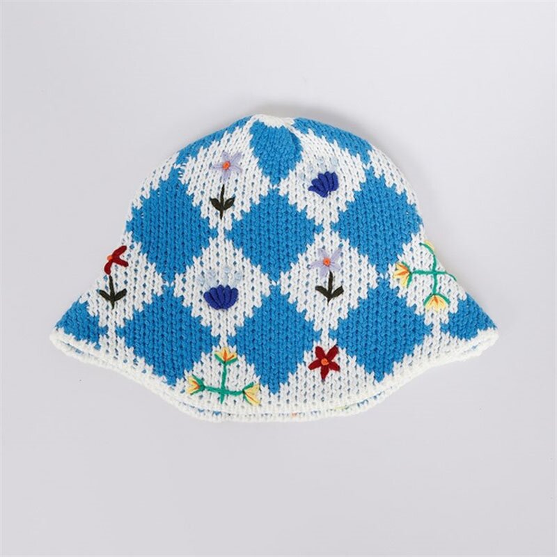 Bucket Hat - Manufacturer - New Crochet Embroidered Handmade Knit Fisherman Outdoor Cap
