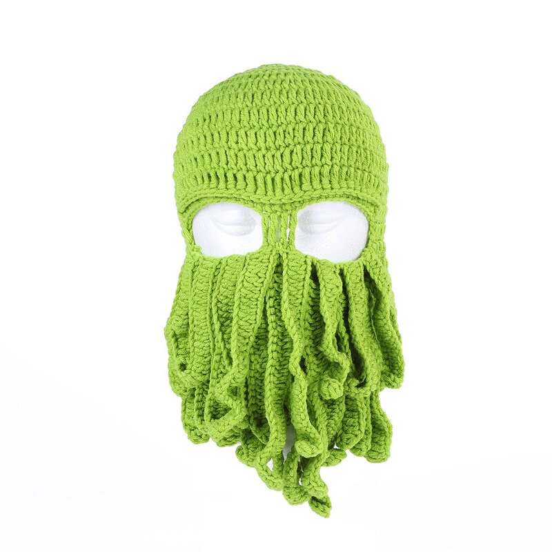 Beanie Hat - Manufacturer - Men Barbarian Vagabond Crochet Bearded Pirate Costume Hat