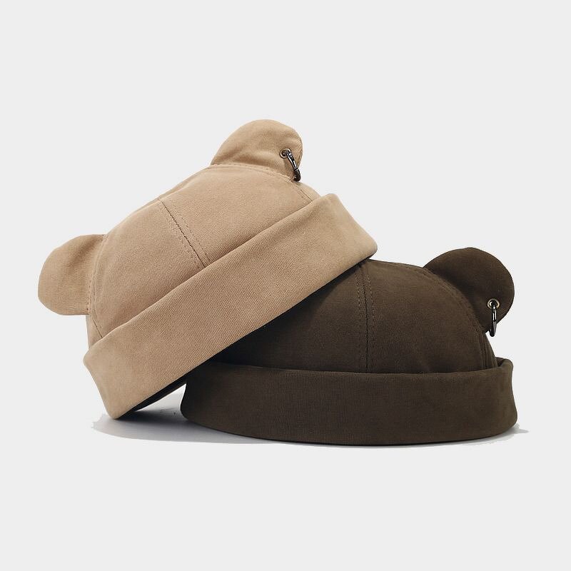 Beanie Cap - Manufacturer - Wholesale Fashion Bear Ear Brimless Street Style Skullcap