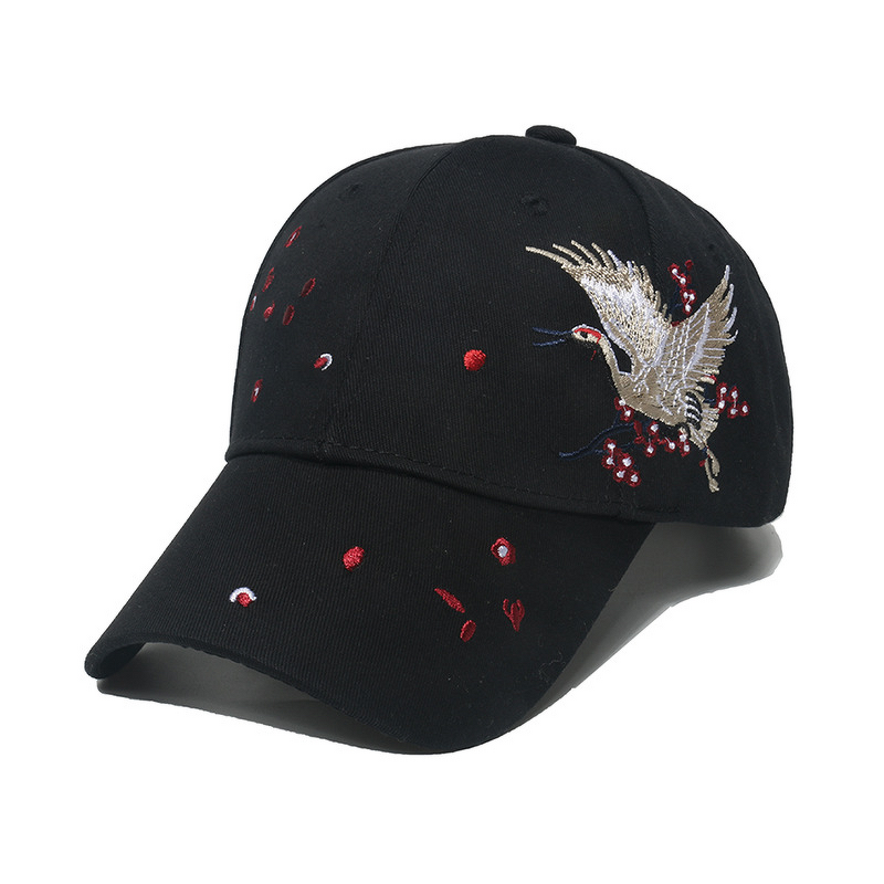 Baseball Cap - Manufacturer - Wholesale Women Bird Plum Blossom Embroidery Low Profile Hat