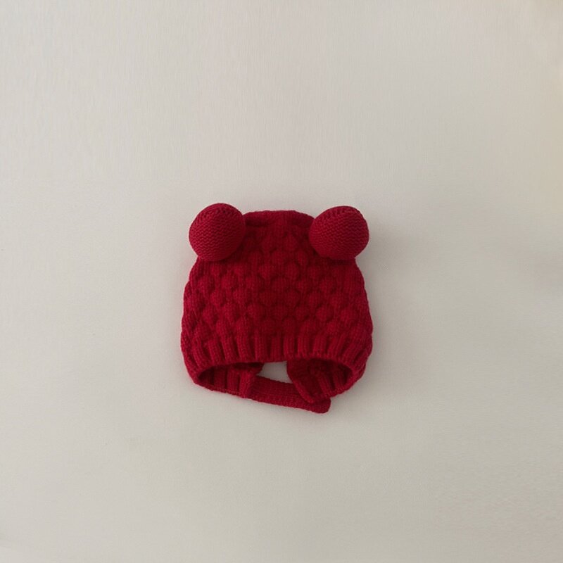 Beanie Hat - Manufacturer - Winter Newborn Baby Girls Bear Design Customizable Logo Hat