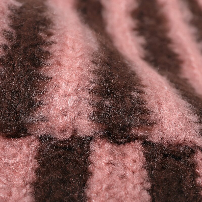 Beanie Hat - Manufacturer - Winter Outdoor Ski Warm Striped Windproof Knitted Hat
