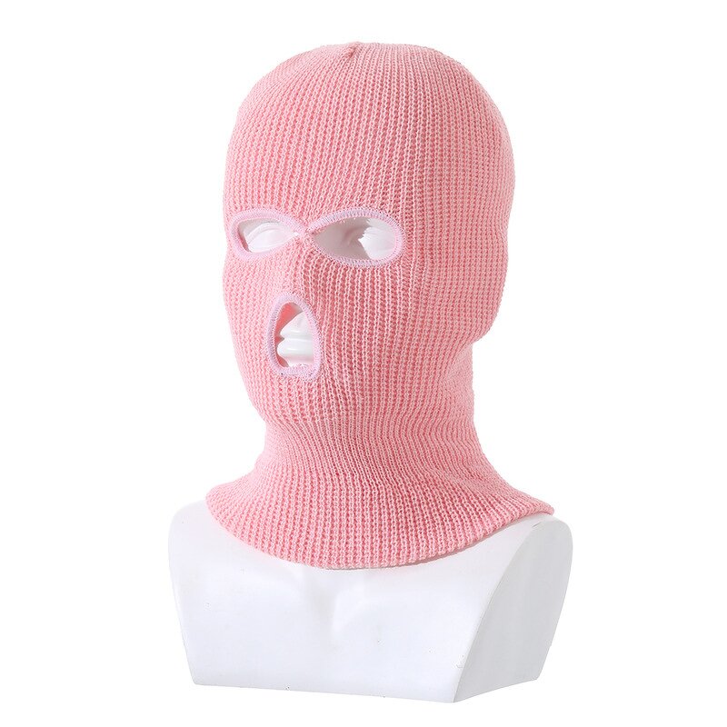 Balaclava - Manufacturer - 2022 New 3-Hole Knitted Full Face Ski Mask Outdoor Sports
