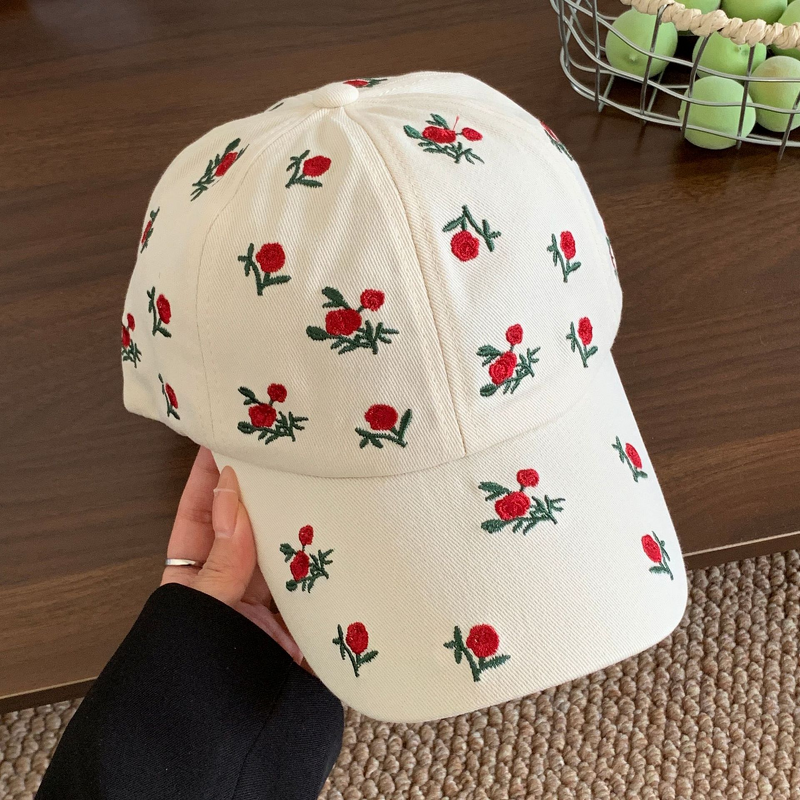 Baseball Cap - Manufacturer - New Embroidered Graffiti Rose Soft Top Adjustable Hat