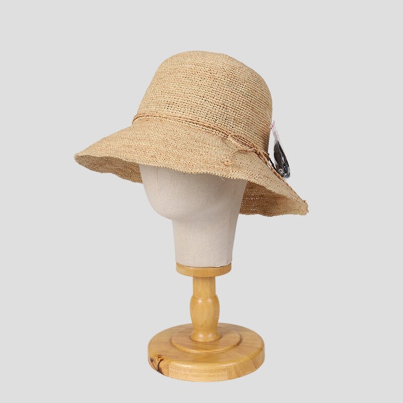 Sun Hat - Manufacturer - Women Raffia Straw UPF 50+ UV Foldable Summer Hat