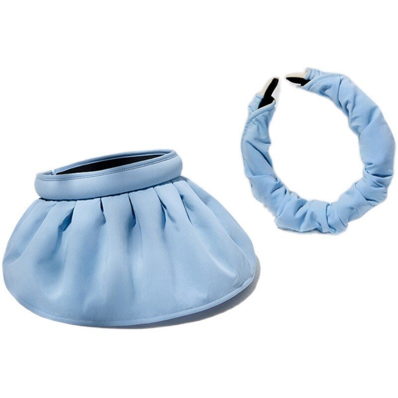 Sun Visor - Manufacturer - Women Hair Hoop Foldable UPF 50+ Large Brim Summer Cap