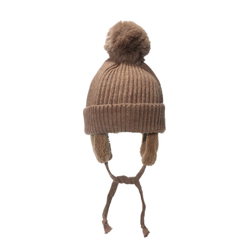 Beanie Hat - Manufacturer - Unisex Acrylic Winter Ear Flaps Soft Thick Knit Warm Hat